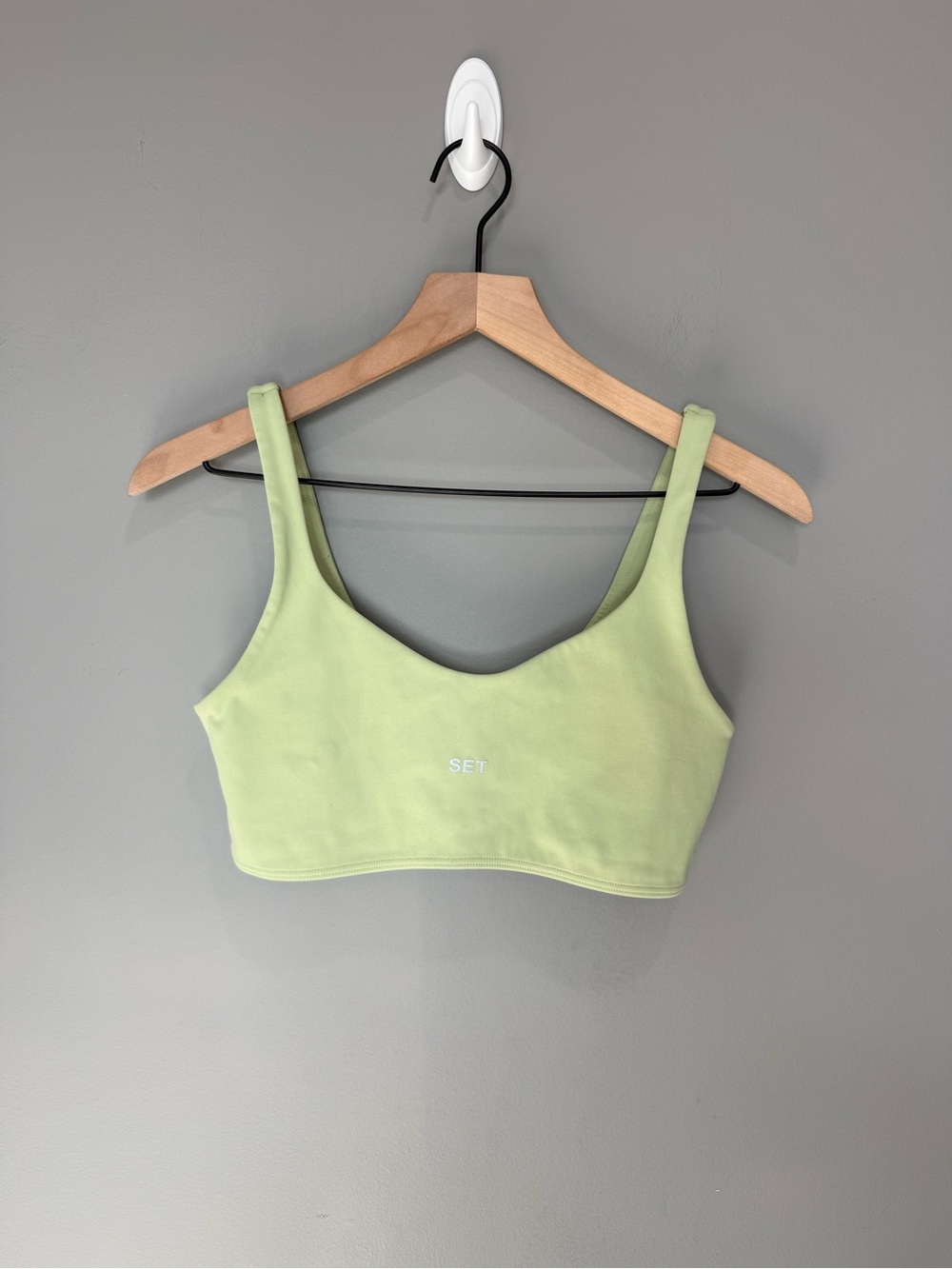 SET ACTIVE Scoop Bra in pistachio jade size XL luxform